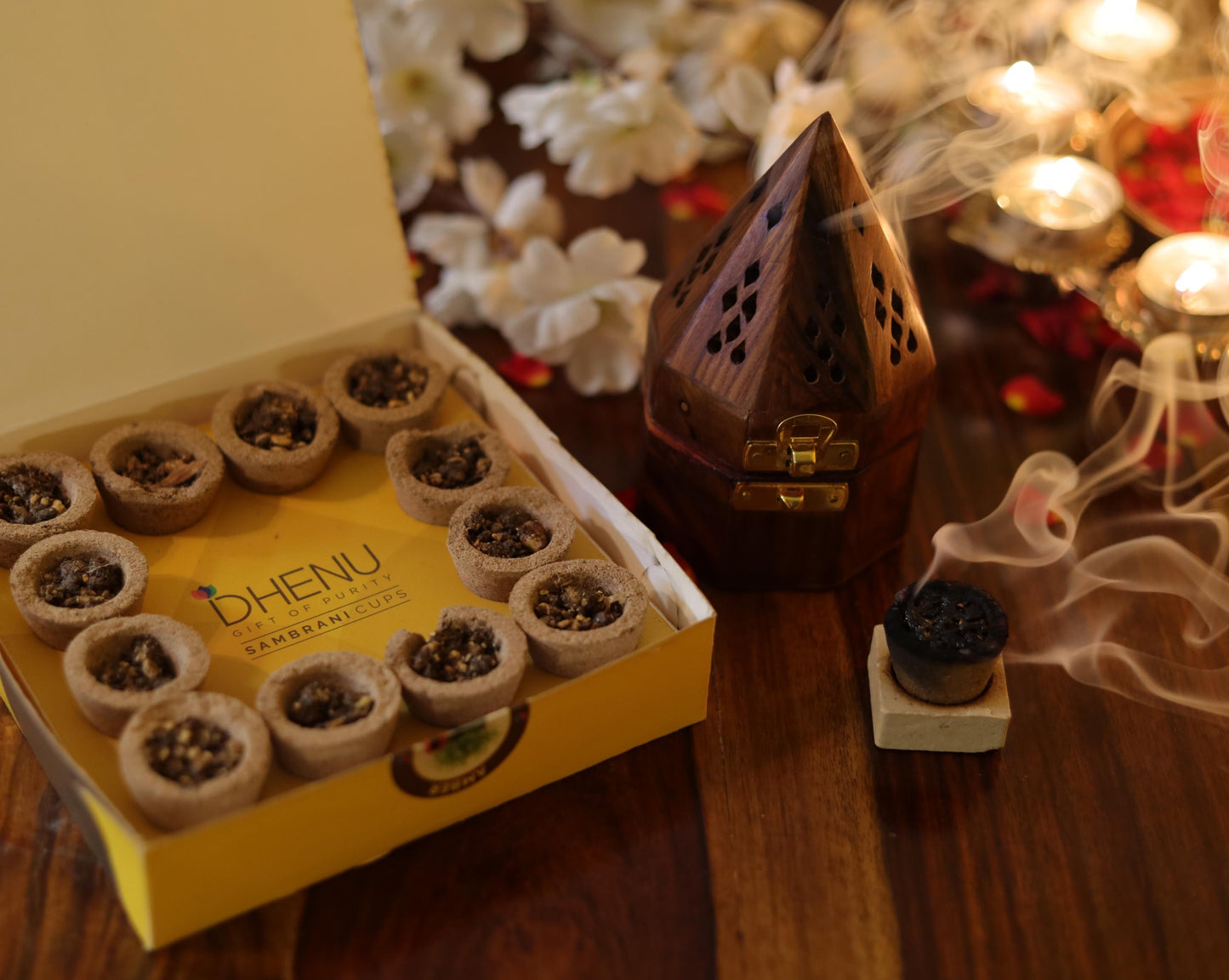 Dhenu Panchgavya Sambrani Cups