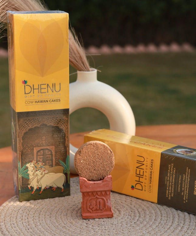 Cow Dung Hawan Cakes