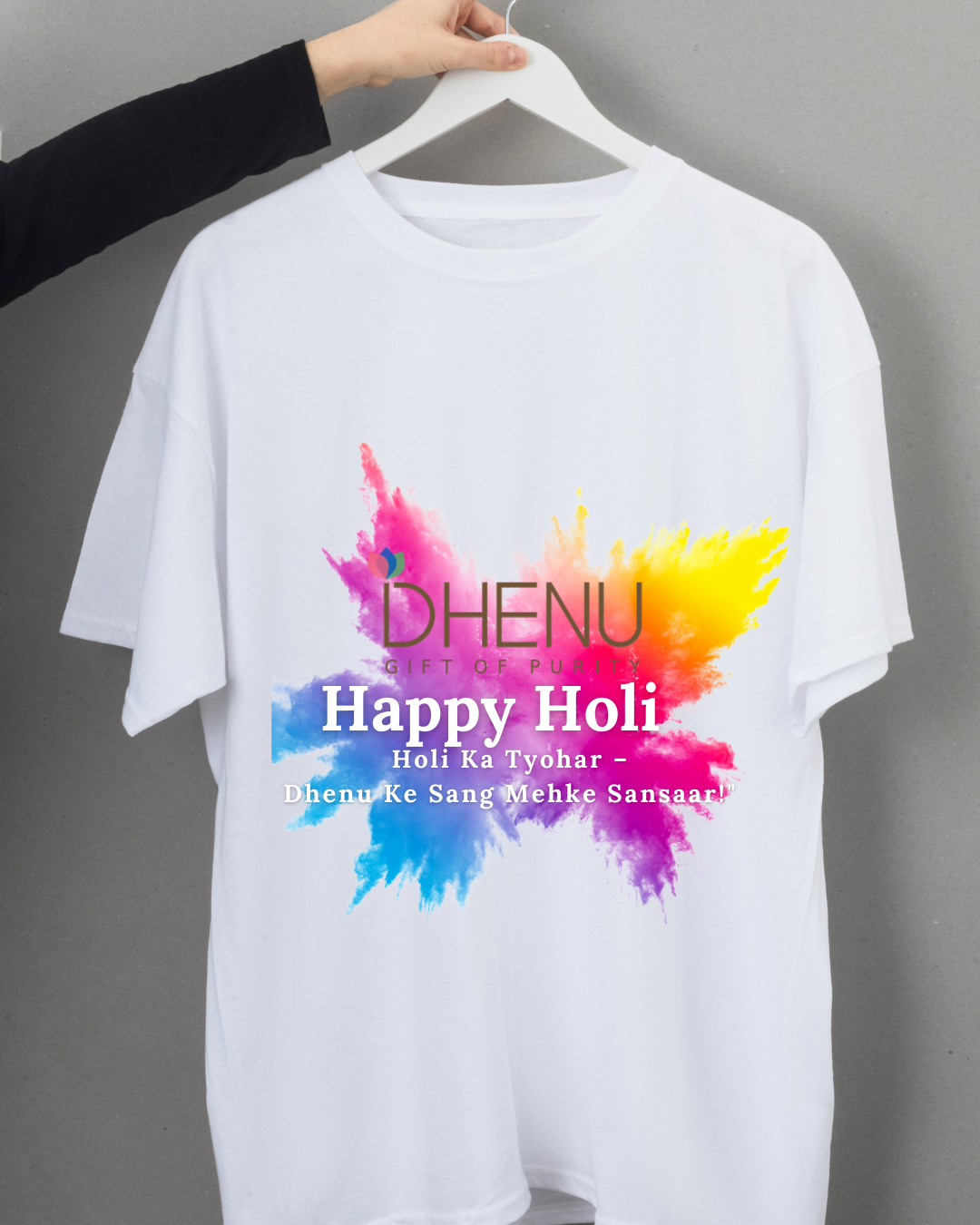 Holi T-Shirt – Celebrate with Colors & Purity