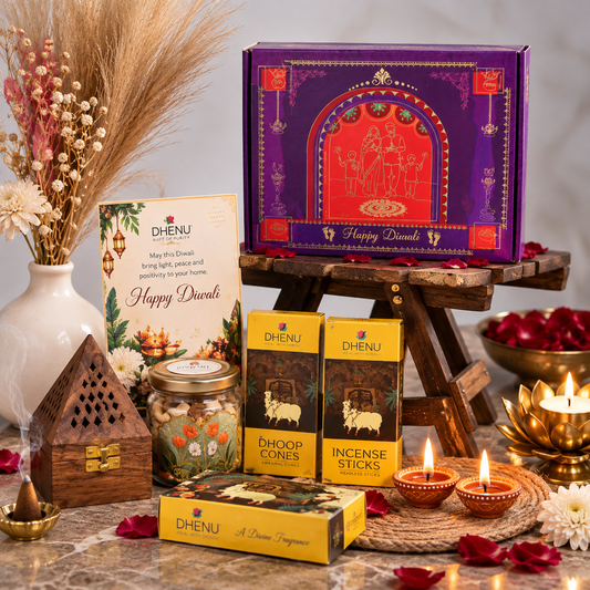 Divine blessing diwali box purple