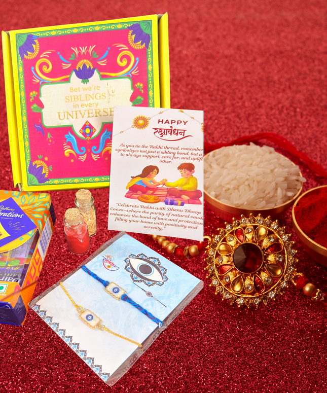Bhaiya-Bhabhi Evil Eye Rakhi Hamper